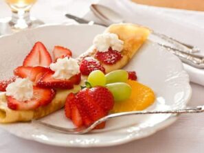 Swedich Pancakes on a breakfast plate